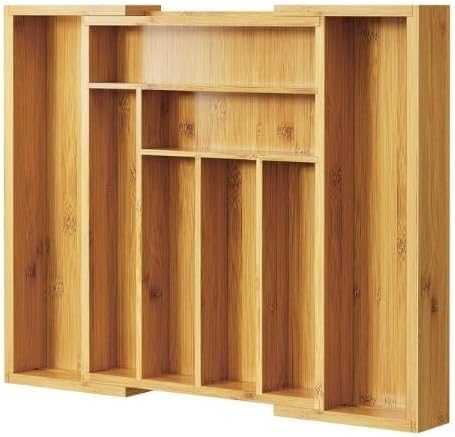 Alternative view of Bambu Çekmece Düzenleyici, Genişletilebilir Çatal Bıçak Çekmece Düzenleyicisi, Mutfak Gereçleri için Bölücülü Çatallık Tepsisi, Orta Boy
