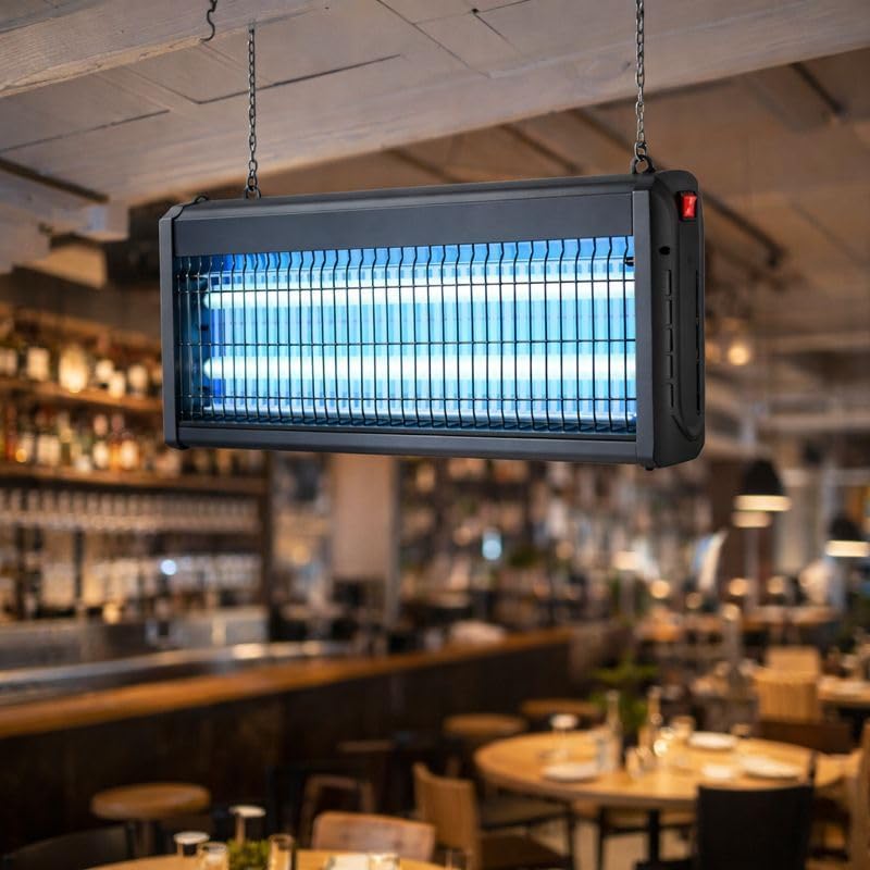 Alternative view of 2x20W Elektrikli Sinek Öldürme Cihazı | 220V | 40 m² Etkili | UV Işıklı Haşere Öldürücü | İç Mekân Kullanımı | 64x26 cm