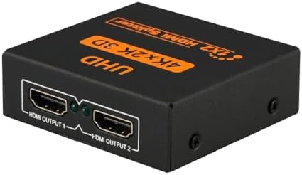 Alternative view of 4K Ultra HD HDMI Splitter 1 Giriş 2 Çıkış HDMI Dağıtıcı 3D Destekli Metal Malzeme PS3 HDTV Projektör İçin 1080P 4K 30Hz Çözünürlük, DTS Dolby HD Ses Desteği | CR5
