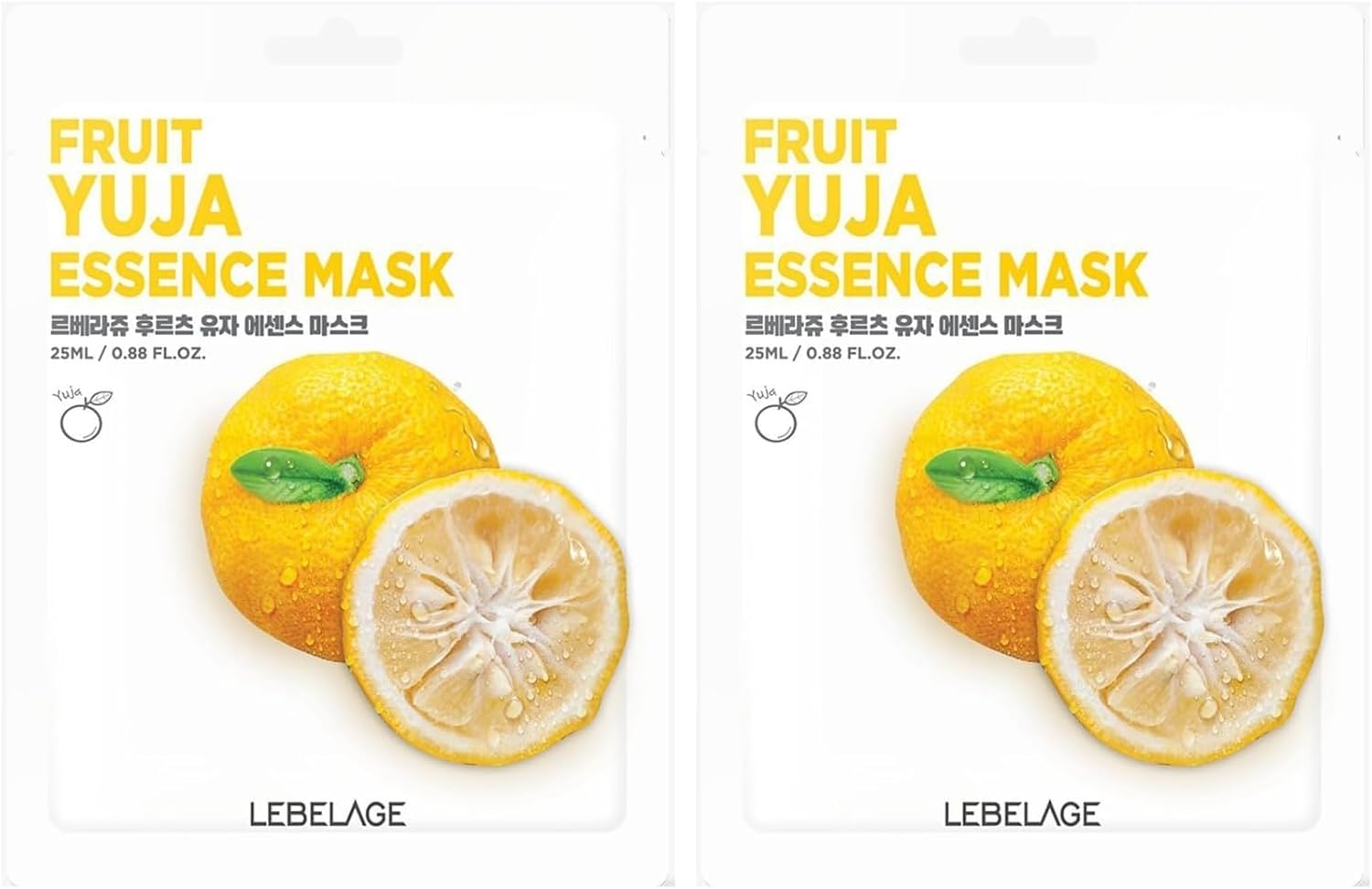 Alternative view of Yuja Meyvesi Içeren Nemlendirici Kağıt Maske Fruit Yuja Mask (2 paketi)