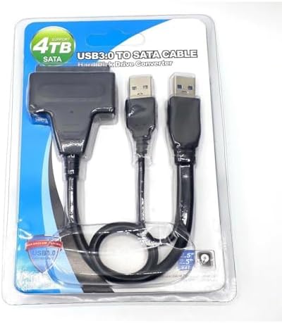 USB 3.0 ile SATA Kablo Dönüştürücü, 2.5 inç ve 3.5 inç HDD/SSD Bağlantısı, 4TB Destekli, Hızlı Veri Transferi, Harici Sabit Disk Bağlantısı, USB 3.0 to SATA, HDD Dönüştürücü | RXD339U3
