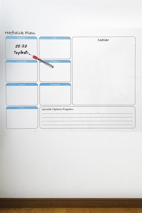Alternative view of Haftalık Planlayıcı Manyetik Duvar Stickerı Takvim 56 cm x 70 cm