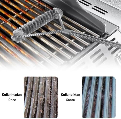 Barbekü Mangal Izgara Teli Temizlik Fırçası