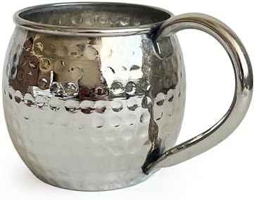 Luna Petekli Bakır Kupa Bardak Mug Nikel Kaplama