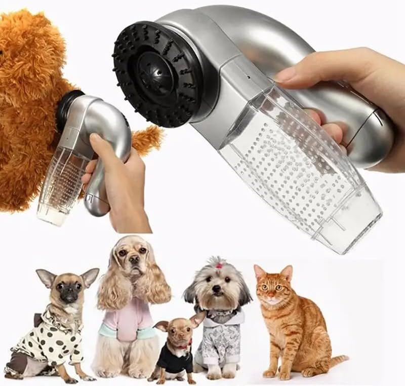 Shed Pal Kedi Köpek Vakumlu Tüy Toplama Makinesi, Tüy Çekme Tarağı, Traş Makinesi, Pilli, Kolay Temizlenebilir