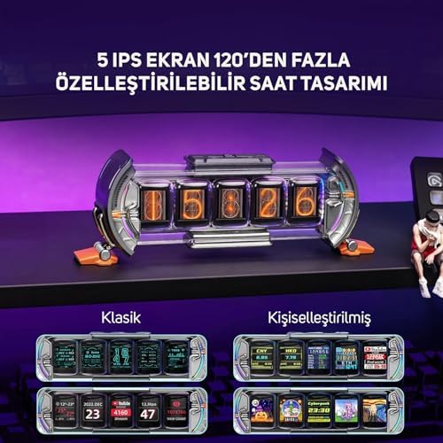 Alternative view of Ditoo Pro Mavi Bluetooth Hoparlör ve Times Gate Dijital Led Ekran Seti