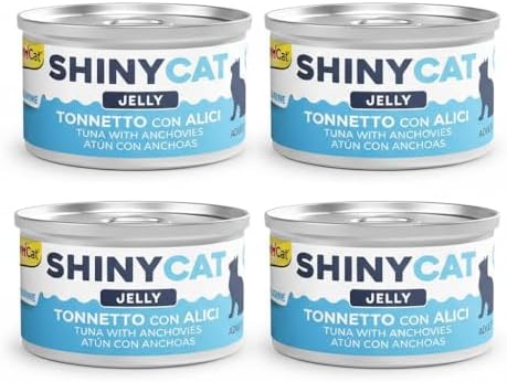 Alternative view of Gimcat Kedi Yaş Maması Shinycat Jelly (Jöle içinde) Ançüezli Ton Balığı 70 gr x 4 Adet
