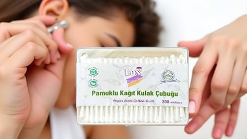 Lux Pamuklu Kağıt Kulak Çubuğu (200 Adet)