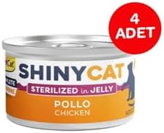 Alternative view of Gimcat Kedi Yaş Maması Shinycat Jelly (Jöle içinde) Tavuk Kısırlaştırılmış kediler için 70 gr x 4 Ad