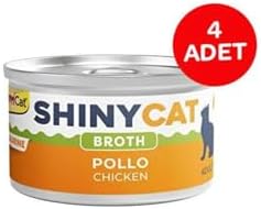 Gimcat Kedi Yaş Maması Shinycat (Sos içinde) Tavuk 70 gr x 4 Adet