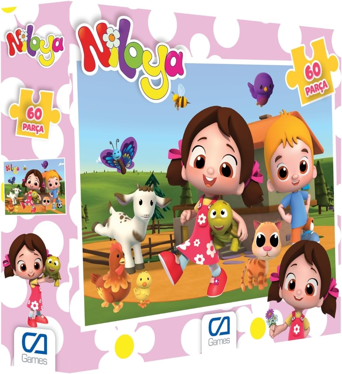 Alternative view of Niloya - Çiftlikte Temalı Lisanslı 60 Parça 34x24cm Çocuk Puzzle Yapboz Serisi