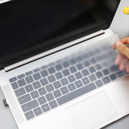 Alternative view of MateBook 14 / D14 / D15 / 16 Uyumlu Silikon Klavye Koruyucu – Şeffaf Yazısız Tasarım, Türkçe Q ve UK ISO (Ters L Enter) Klavye Düzeni Uyumlu, 2019–2023 Modeller Şeffaf
