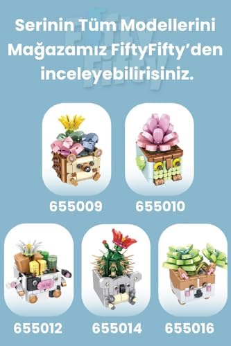 Alternative view of Panlos Mini Potted Plant Serisi Ayı Figürü 281 Parça Oyuncak Yapım Seti -FFP655009