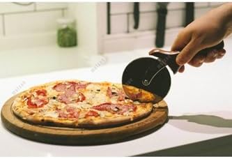 Alternative view of Paslanmaz Çelik Profesyonel Pizza/Börek Bıçağı - Pizza Kesme Bıçağı - Pizza Ruleti - Ahşap Saplı