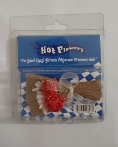 Mini Çiçek Buketi – Suprizli Paket Arka Yüzü Şık Ambalaj, Dekoratif Yapay Mini Çiçek Demeti (Lacivert)