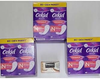 Alternative view of Orkid Ferah Koku Ince Pamuksu Günlük Ped 80'Li X 3 Paket/Evissa Sabun Hediyeli