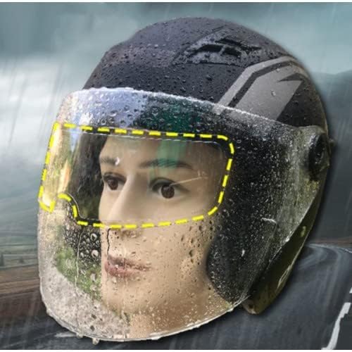 Motosiklet Kaskı için Yağmura Dayanıklı Sis Önleyici Film, Evrensel Visor Koruma, Şeffaf, Kolay Uygulama