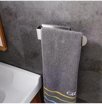 Alternative view of Banyo Paslanmaz Çelik Lamalı Solo Havluluk, Hem Yapışkanlı Hem Montajlı Sistem, Banyo Askısı