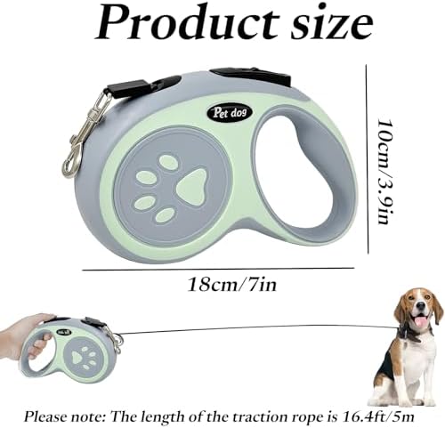 Otomatik Köpek Tasması 3 Metre Mavi – Geri Çekilebilir Kilitli Makara Sistemi – Dayanıklı Şerit Halat – Ergonomik Kaymaz Sap – Küçük ve Orta Irk Köpekler için Gezdirme Tasması
