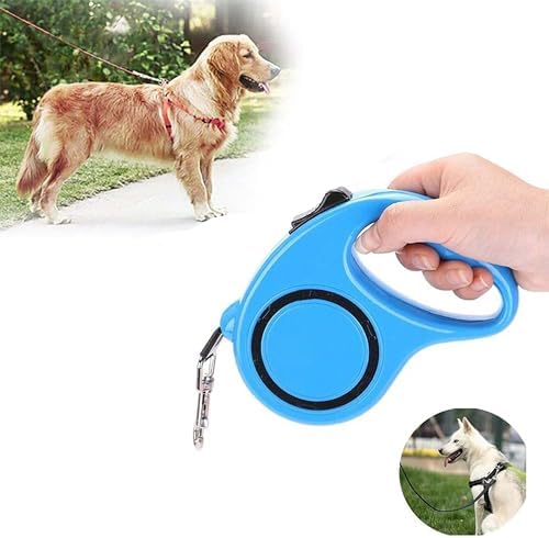 Alternative view of Makaralı Otomatik Köpek Tasması 5 Metre Sarı – Geri Çekilebilir Kilitli Makara Sistemi – Dayanıklı Şerit Halat – Ergonomik Kaymaz Sap – Küçük ve Orta Irklar İçin