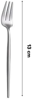 Alternative view of Limon ve Fondü Çatalı Seti, Gümüş Renk, 6 Parça, Çelik, 13 cm,
