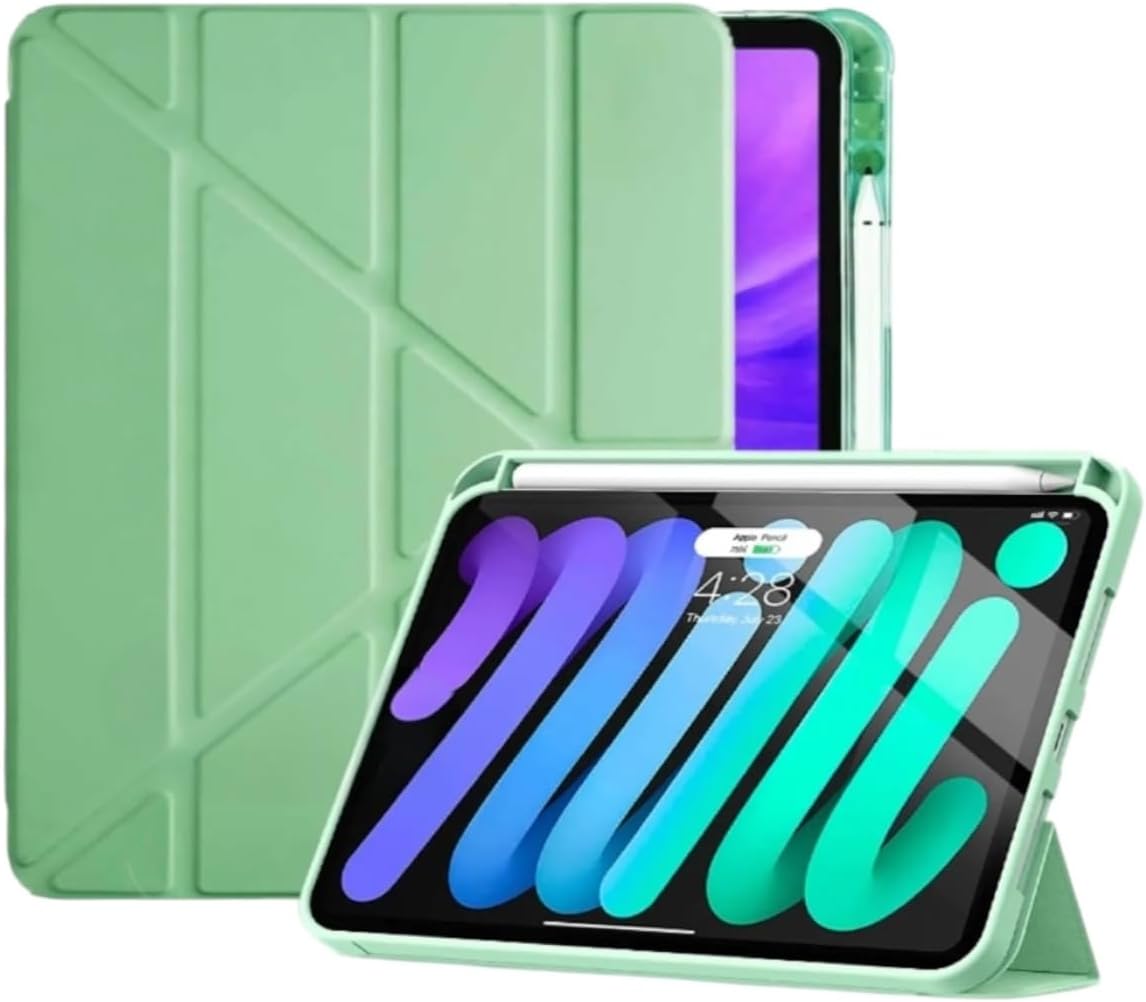 Alternative view of - İpad 7. 8. 9. ile UyumluNesil 10.2" Kılıf Katlanır Kalemlikli Standlı Uyku Modlu Akıllı Kapak Tablet Kılıfı - Yeşil