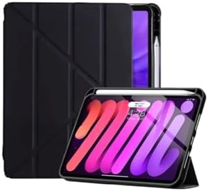 - İpad Air ile Uyumlu11 İnç M2 M3 Çip Air 4. /5. /6. Nesil Kılıf Katlanır Kalem Bölmeli Uyku Modlu Tablet Kılıfı - Siyah
