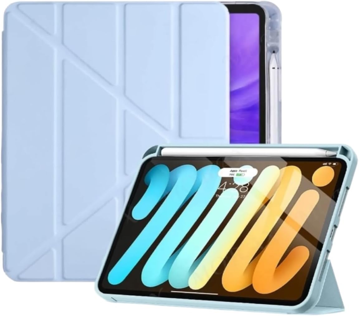 Alternative view of - İpad 11 (A16) 2025 10. Nesil 10.9 Kılıf Yumuşak Kalem Bölmeli Akıllı Uyku Modlu ile Uyumlu Kılıf - Mavi