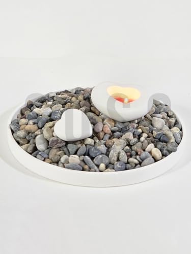 Alternative view of Doğal Nazilli Dere Çakıl Taşı, Tamburlanmış Dekoratif Taş, 1-2 cm, 1 Kg, Saksı Dibi, Akvaryum ve Bahçe Düzenleme için