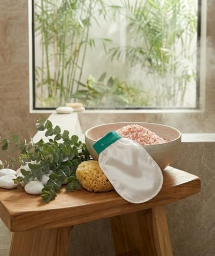 Alternative view of Bileği Lastikli Beyaz Duş Kesesi Hassas Ciltler İçin Yumuşak Kese Cildi Tahriş Etmeden Temizlik Sağlayan Banyo Kesesi (1 Adet)