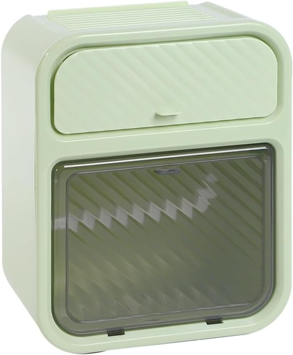 Alternative view of Kompakt Tasarım Banyo Tuvalet Kağıdı Saklama Kutusu, Delik Delmeden Kolay Montaj (YEŞİL)