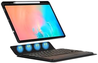 Alternative view of - Galaxy Tab S10 FE Border Keyboard Bluetooh Bağlantılı Standlı Klavyeli Tablet Kılıfı - Siyah