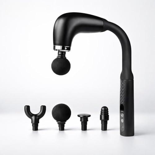 Alternative view of SMAYLING Uzatmalı Masaj Tabancası – 120° Kavisli Uzun Saplı, 9 Kademeli Hız Ayarlı – 4 Başlıklı Derin Doku Masaj Aleti – USB Type-C Şarjlı, Kablosuz – Boyun, Sırt, Bel ve Bacak İçin