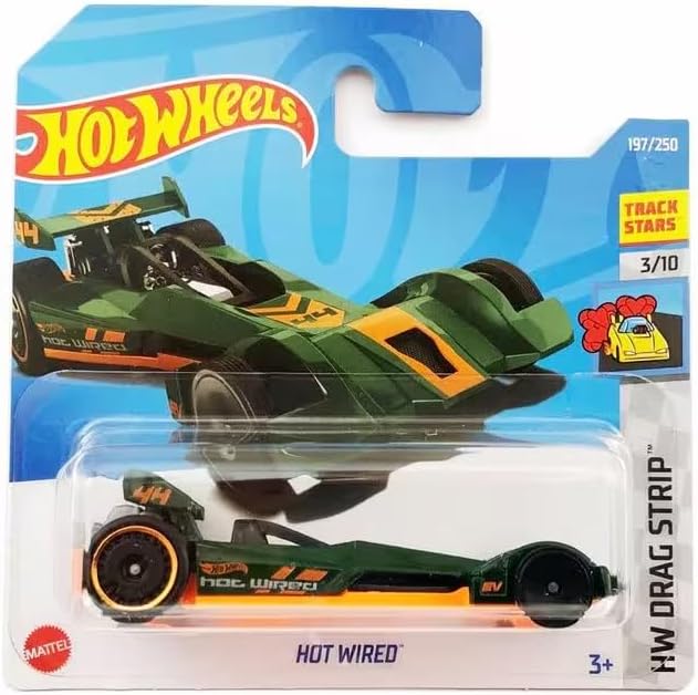 1:64 Tekli Arabalar 2022 197/250 Hw Drag Strip HOT WIRED HCT44