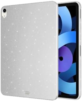 Alternative view of - iPad Air 10.9 2020 (4 Nesil) Simli Parlak Görünümlü ile Uyumlu SBT Tablet Koton Kılıf-Gümüş 2