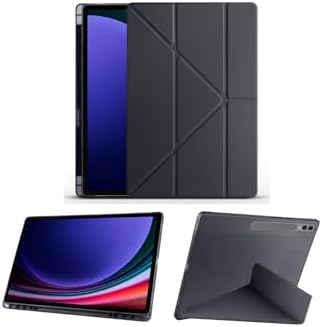 Alternative view of - Galaxy Tab S9 Ultra 14.6 İnç SM-X910 ile Uyumlu Kılıf Kalem Bölmeli Origami Standlı Akıllı Kapak - Siyah