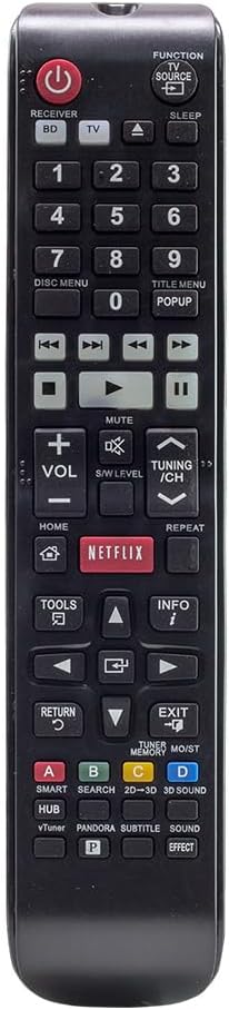 Alternative view of Weko Uyumlu Blu-ray Ev Sinema Sistemi AH59-02402A Uzun Model TV Kumandası Netflix Tuşlu LCD LED Sistemlerle Uyumlu Muadil Yedek Uzaktan Kontrol Cihazı