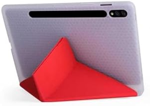 - Galaxy Tab S7 FE Lte (T737-T736-T733-T730) ile Uyumlu Kılıf Kalem Bölmeli Standlı Akıllı Kapak - Pembe