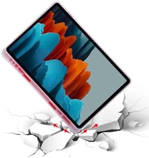 Alternative view of - Galaxy Tab S7 FE Lte (T737-T736-T733-T730) ile Uyumlu Kılıf Kalem Bölmeli Standlı Akıllı Kapak - Pembe