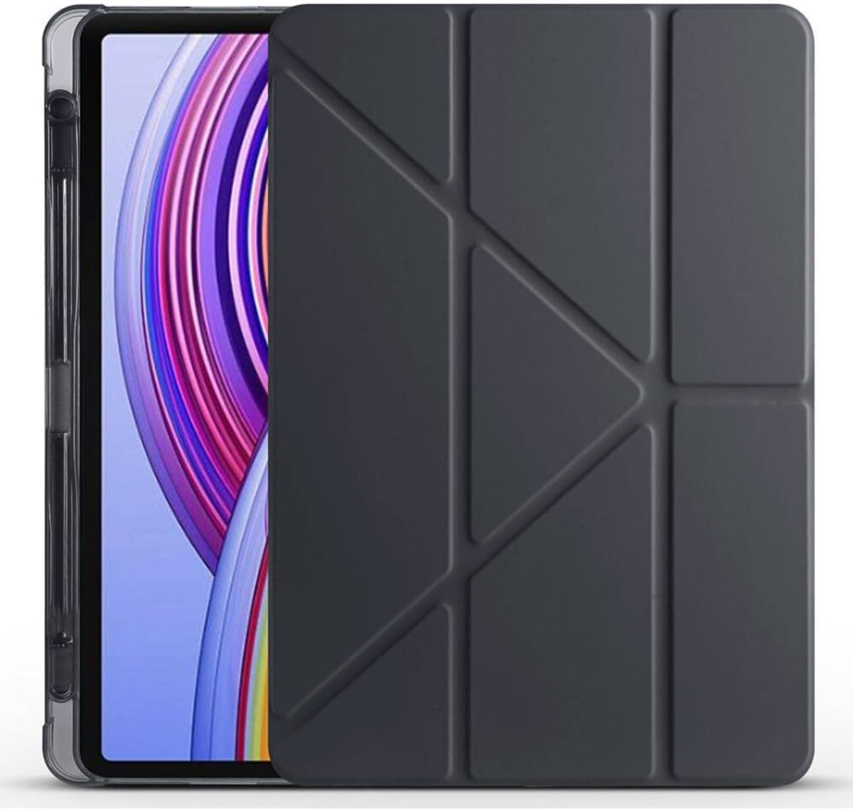 Alternative view of - Pad/ Pad Pro 12.1 İnç ile Uyumlu Kapaklı Standlı Kalem Bölmeli Koruyucu Kılıf - Siyah