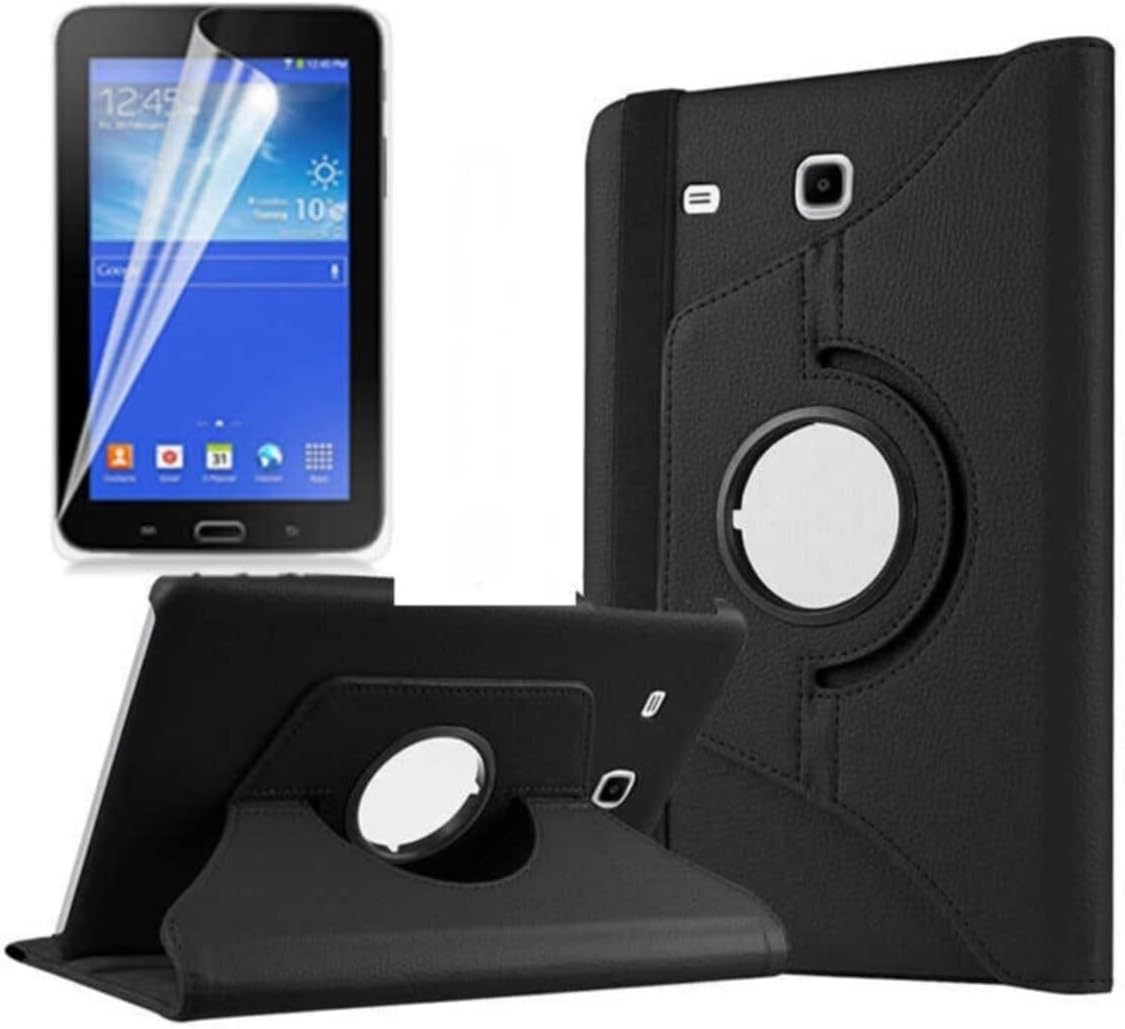 Alternative view of - Galaxy Tab 3 Lite ile Uyumlu 7.0 T110 Standlı Kapaklı Dönebilen Tablet Kılıfı Siyah