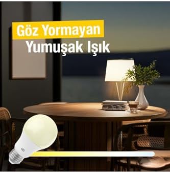 Alternative view of Akıllı Wifi LED Ampul Beyaz Işık Sesli Komut & & Smart Life Uyumlu (9W 2700K-6500K Ayarl