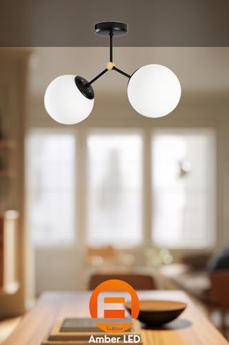 Alternative view of LED Şık Metal Gövdeli Plafönyer, Antre ve Kütüphane için E27 Uyumlu, Siyah-6331