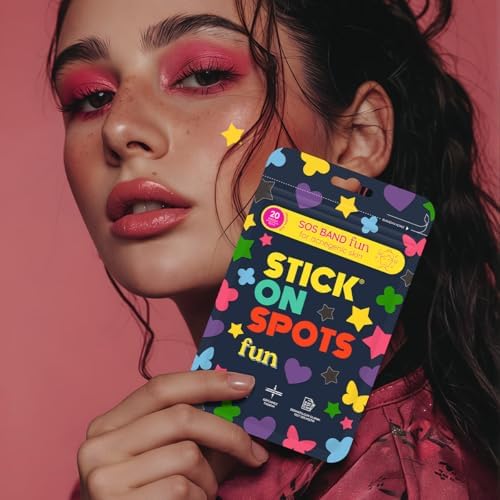 STICK ON SPOTS SOS Band Fun Pimple Patch Hidrokolloid Sivilce ve Akne Bandı 20 Adet