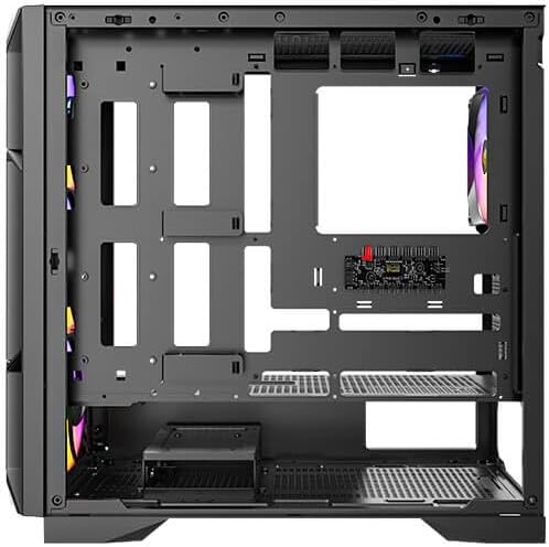 Alternative view of Antec AX1000 ARGB, 750W 80+ Bronze PSU Dahil, 4x120mm ARGB Fan, Mesh Ön Panel, Temperli Cam, 360mm Radyatör Desteği, Mid-Tower ATX Oyun Kasası, Siyah