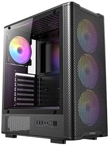 Alternative view of Antec VX310 ARGB, 750W 80+ Bronze PSU Dahil, 4x120mm ARGB Fan, Temperli Cam Yan Panel, Mid-Tower ATX Oyun Kasası, Siyah