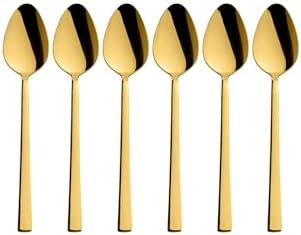 Alternative view of Çay Kaşık Seti, Renk, 6 Parça Çay Kaşığı Seti, Paslanmaz Çelik, Metalik, 11 cm, 70g, Elle Yıkanmalı