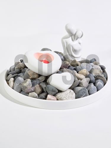 Doğal Nazilli Dere Çakıl Taşı, Tamburlanmış Dekoratif Taş, Renkli Dolamit, 2-4 cm, 1 Kg, Saksı Dibi, Akvaryum ve Bahçe Düzenleme
