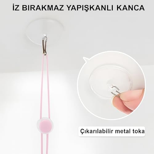 SOGUD Kedi Kapı Oyuncağı 1’li Set – Yaylı İpli ve Tüylü İnteraktif Kedi Oyuncağı – Kapıya Yapışan Zıplamalı Sistem – Ev İçi Kedi Egzersizi, Av Oyunu, Oynama ve Zihinsel Uyarım İçin Eğlenceli Tasarım