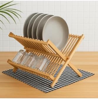 Bambu Tezgah Organizeri, Bambu Bulaşıklık Bej Belirtilmemiş